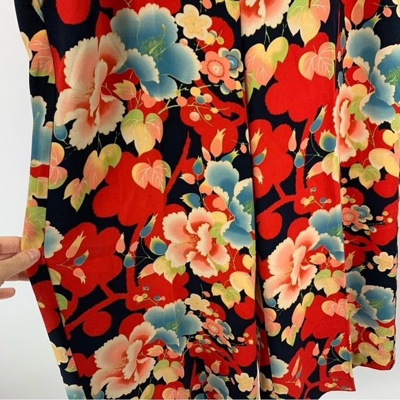 Ann Taylor LOFT Capri Wide Leg Cropped Culottes Floral Tropical Print 8 - Picture 5 of 9